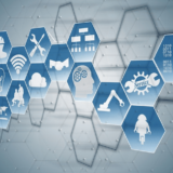 Schematische Darstellung von vernetzten Technologien