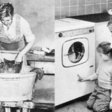 Elektrische Waschmaschinen erleichtern die Hausarbeit 
und waren begehrt (Foto: Wälz / Pixabay).