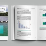 Cover und Innenansicht des neuen Leitfadens für Floating-PV (Foto: Fraunhofer ISE).