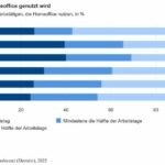 Homeoffice bleibt 2024 weit verbreitet, wird aber seltener genutzt