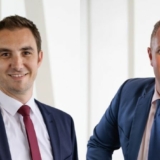 Johannes Möller (links) ist Group Show Director Building
Technologies Shows bei der Messe Frankfurt Exhibition GmbH. Nathan Waugh ist Portfolio Director Security, Technology and Production bei der Messe Frankfurt Middle East GmbH (Foto: : Messe Frankfurt).