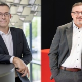 Michael Blum (l.) Geschäftsführer Trilux Vertrieb GmbH,
Cluster Lead DACH und BeNeLux und Wilhelm Balbierer Head of Sales & Marketing RZB Group (Foto: Trilux / RZB).